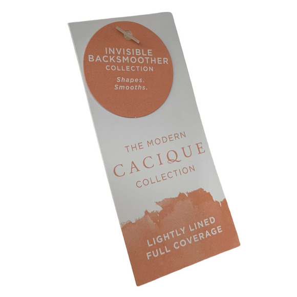 New Cacique Lightly Lined Full Coverage Bra Plus Sz 46C 46 C Beige Nude NWT - Picture 4 of 8